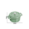 STAUB | LA COCOTTE – Mini Cocotte – Ø 100 mm – żeliwo – zielony szałwiowy