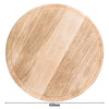 Talerz do pizzy – drewno – Ø 420 mm – z rowkiem na sok