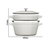 STAUB | ZESTAW STACKABLE – zestaw garnków – 2 szt. – Ø 240 mm – żeliwo – biały trufla