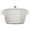 STAUB | ZESTAW STACKABLE – zestaw garnków – 2 szt. – Ø 240 mm – żeliwo – biały trufla