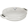 STAUB | ZESTAW STACKABLE – zestaw garnków – 2 szt. – Ø 240 mm – żeliwo – biały trufla
