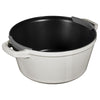 STAUB | ZESTAW STACKABLE – zestaw garnków – 2 szt. – Ø 240 mm – żeliwo – biały trufla