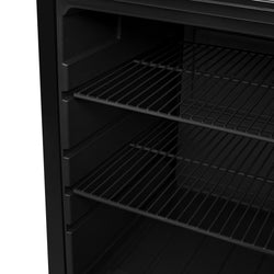 GASTRO - COOL | Chłodziarka reklamowa z podświetlaną pokrywą – 21 litrów – z 1 szklaną drzwiami – czarna