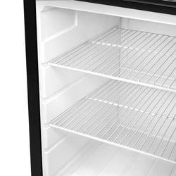 GASTRO - COOL | Chłodziarka minibarowa - 430 mm - 62 litry - z 1 szklanymi drzwiami & oświetleniem LED - srebrna