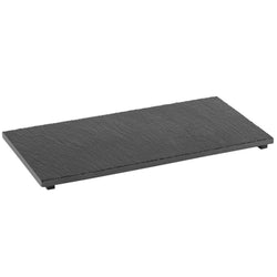 (6 sztuk) Płytka z naturalnego łupka - GN 1/3 - VALO - 325x176mm - z nóżkami - czarna