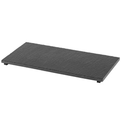 (6 sztuk) Płytka z naturalnego łupka - GN 1/3 - VALO - 325x176mm - z nóżkami - czarna