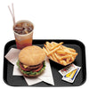 (24 sztuki) CAMBRO | Taca do fast foodów – prostokątna – 345 x 265 mm – wysoki profil – czarna