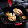STAUB | GRILL PANS – American Grill – 260 x 260 mm – żeliwo – kolor wiśniowy
