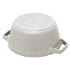 STAUB | LA COCOTTE – Cocotte – Ø 240 mm – żeliwo – biały trufel