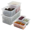 (6 sztuk) CAMBRO | Pojemniki z polipropylenu GN 1/6 – kolor mleczny – wysokość: 100 mm