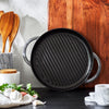 STAUB | GRILL PANS – patelnia grillowa – Ø 260 mm – żeliwo – kolor grafitowo-szary