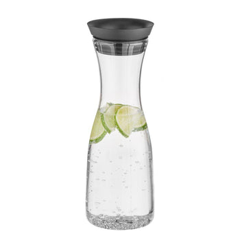 (6 sztuk) Szklana karafka - 1 litr - automatyczne otwieranie pokrywy - Prime Gastro