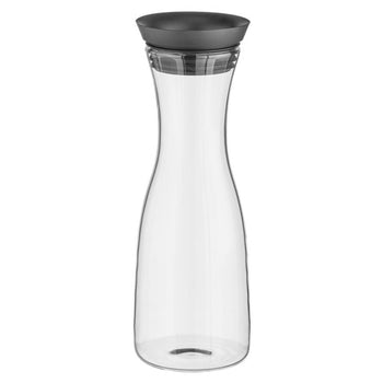 (6 sztuk) Szklana karafka - 1 litr - automatyczne otwieranie pokrywy - Prime Gastro
