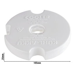 (6 sztuk) Wkład chłodzący - Polietylen - Ø 150 mm - Biały