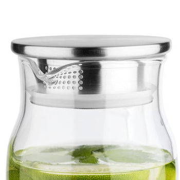 (6 sztuk) Dzbanek na sok/wodę - 1,5 litra - Pokrywka z sitkiem - Prime Gastro