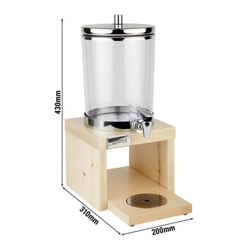 Dozownik do soków - BRIDGE - 4 litry - wraz z podstawą, 2 akumulatorami i adapterem bezdotykowym - Prime Gastro