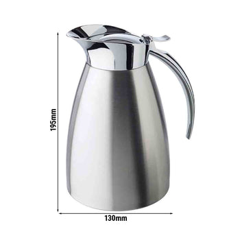 Termos - ADVANCED - stal nierdzewna - 1 litr - automatyczny, obsługiwany jedną ręką - Prime Gastro