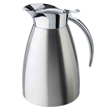 Termos - ADVANCED - stal nierdzewna - 1 litr - automatyczny, obsługiwany jedną ręką - Prime Gastro