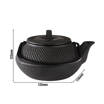 Czajnik - ASIA - 0,3 litra - żeliwo - czarny - Prime Gastro