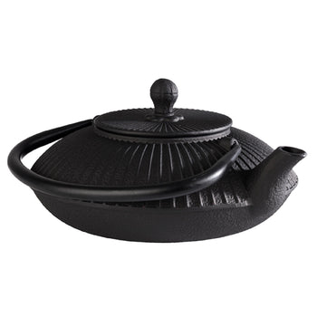 Czajnik - ASIA - 0,8 litra - żeliwo - z sitkiem - czarny - Prime Gastro