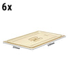 (6 szt.) CAMBRO | H-PAN™ - Odporna na wysoką temperaturę płaska pokrywa GN 1/1 - z uchwytem - bursztynowa