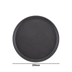 (12 szt.) CAMBRO | CAMTREAD® - Tacka z włókna szklanego - okrągła - ø 280 mm - wysoki profil - czarna