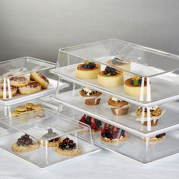 (6 sztuk) Pokrywa GN 1/1 – poliwęglan – wysokość: 95 mm - Prime Gastro