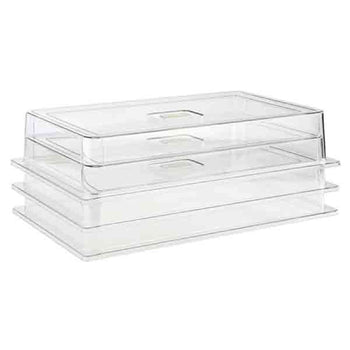 (6 sztuk) Pokrywa GN 1/1 – poliwęglan – wysokość: 95 mm - Prime Gastro