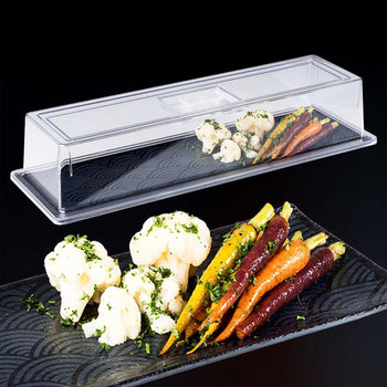 (6 sztuk) GN 2/4 pokrywa - poliwęglan - wysokość: 105 mm - Prime Gastro