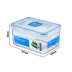 (6 Stück) LocknLock | Multifunktionsbox Classic - 1100ml - transparent