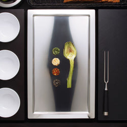 (6 sztuk) Taca GN 1/1 - FRAMES - stal nierdzewna - wysokość: 20 mm