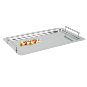 (6 sztuk) System tac - stal nierdzewna - GN 1/1 - wysokość: 48 mm - z uchwytami - Prime Gastro