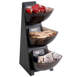 Multi Rack - 3 - poziomowy - tworzywo sztuczne - 3x 1 litr - czarny