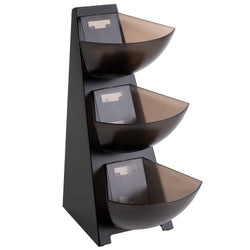 Multi Rack - 3 - poziomowy - tworzywo sztuczne - 3x 1 litr - czarny