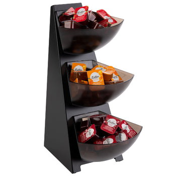 Multi Rack - 3-poziomowy - tworzywo sztuczne - 3x 1 litr - czarny - Prime Gastro