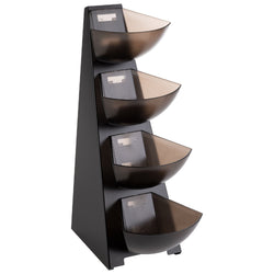 Multi Rack - 4 - poziomowy - tworzywo sztuczne - 4x 1 litr - czarny