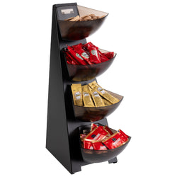 Multi Rack - 4 - poziomowy - tworzywo sztuczne - 4x 1 litr - czarny