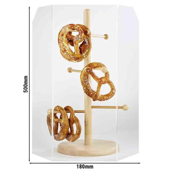 Ochrona higieniczna - wysokość: 500 mm - nadaje się do stojaków na precle - Prime Gastro