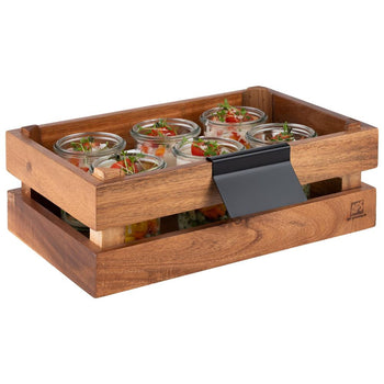 (12 sztuk) Etykiety do etykietowania - metalowe - 80x15mm - pasujące do wszystkich pudełek SUPERBOX - Prime Gastro