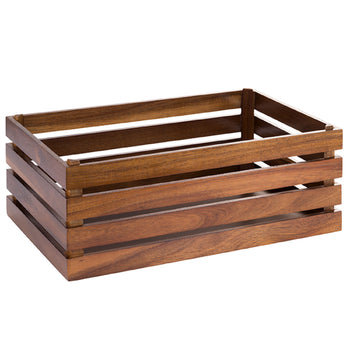 Skrzynka drewniana - SUPERBOX - wysokość: 200 mm - odpowiednia do GN 1/1 - Prime Gastro