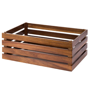 Skrzynka drewniana - SUPERBOX - wysokość: 200 mm - odpowiednia do GN 1/1 - Prime Gastro