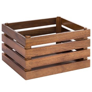 Skrzynka drewniana - SUPERBOX - wysokość: 200 mm - odpowiednia do GN 1/2 - Prime Gastro