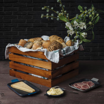 Skrzynka drewniana - SUPERBOX - wysokość: 200 mm - odpowiednia do GN 1/2 - Prime Gastro