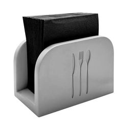 (6 sztuk) Serwetniki - ELEMENT - beton - na ok. 50 serwetek - z podstawą chroniącą meble przed zarysowaniem