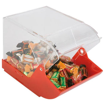 (6 sztuk) Pojemnik uniwersalny - z przednią pokrywą - 230x145mm - Czerwony - Prime Gastro