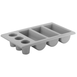 (6 sztuk) Pojemnik na sztućce GN 1/1 - 530x325mm - polipropylen - 6 przegródek