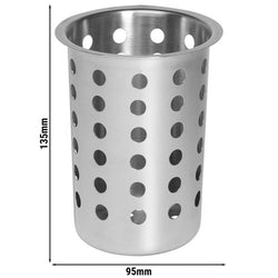(6 sztuk) Uchwyt na sztućce - stal nierdzewna - Ø 115 mm