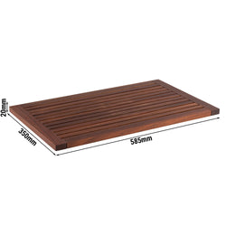 Deska do krojenia - drewno - 585 x 350 mm - odpowiednia do tacy 85225 - orzech