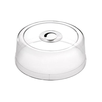 Pokrywa do utrzymania świeżości - polistyren - Ø 300 mm - wysokość: 115 mm - okrągła - chromowany uchwyt - Prime Gastro