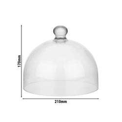 Pokrywa do utrzymania świeżości - DOME - poliwęglan - Ø 210 mm - wysokość: 170 mm - okrągła